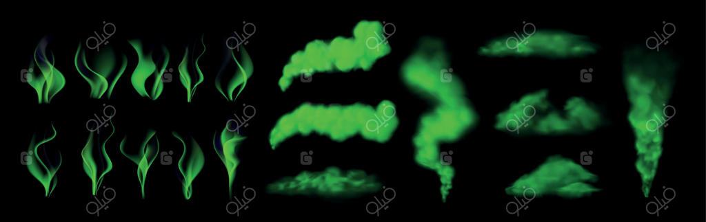 ابر بوی بد واقع‌گرا، دود جادویی سبز. رد باد شکم، بخار سمی یا بوی نامطبوع. گاز و نفس منزجر کننده