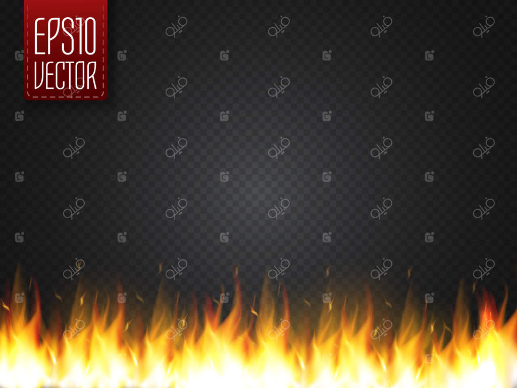 افکت شعله‌های آتش واقعی. جهنم