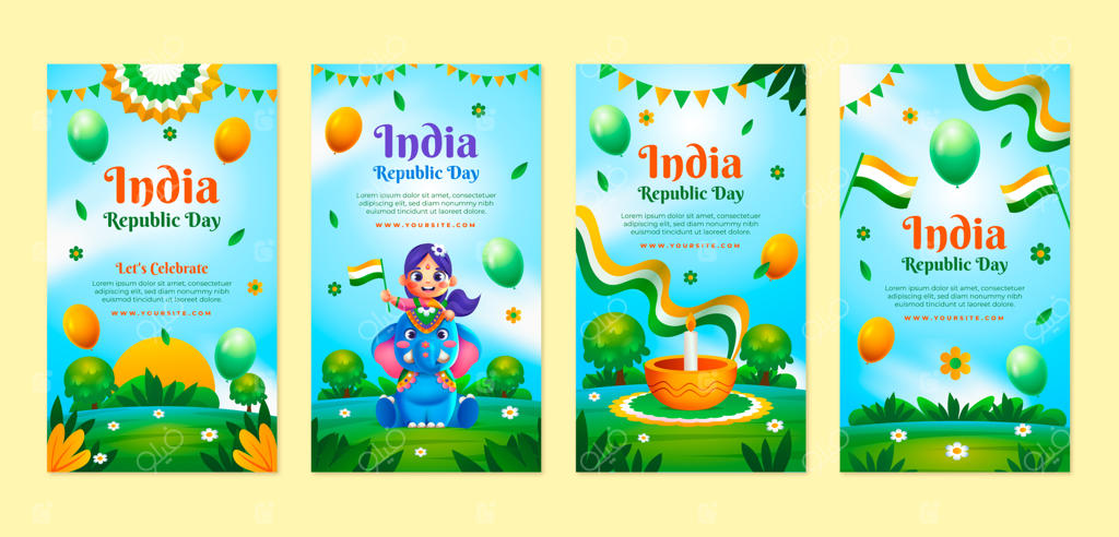 مجموعه استوری‌های اینستاگرام جشن روز جمهوری هند
