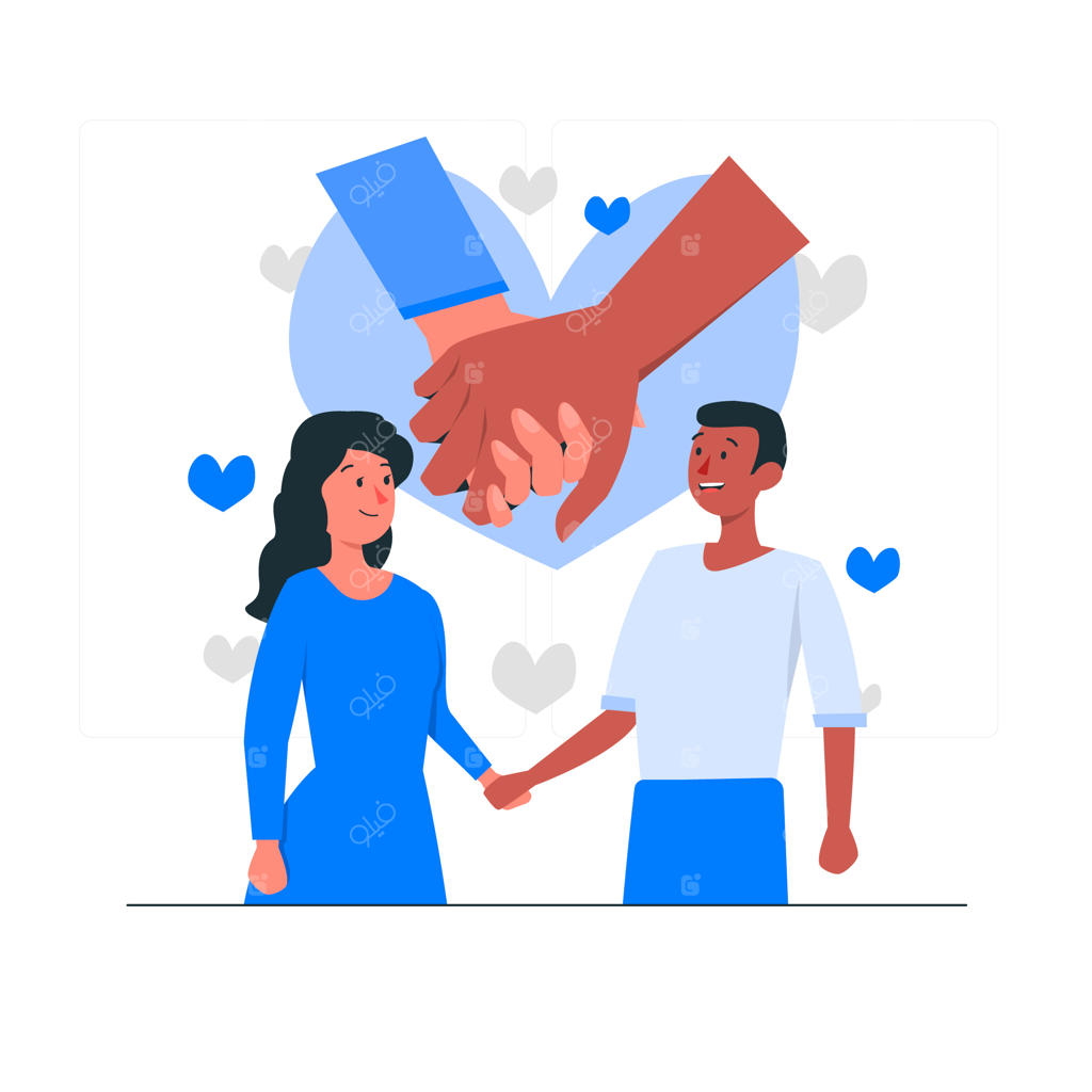 تصویر مفهومی دست در دست هم