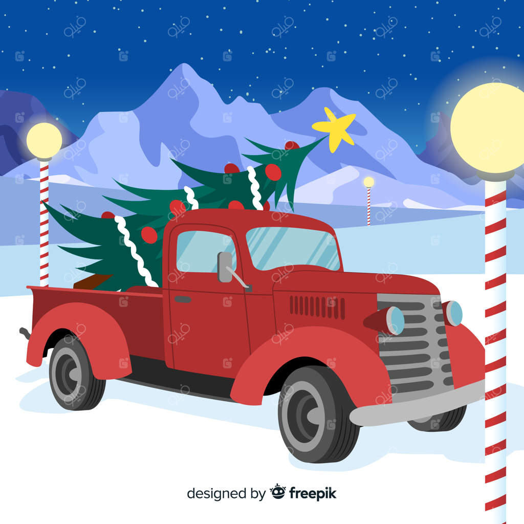 وانت باری با درخت کریسمس