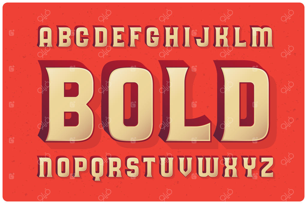 مجموعه فونت‌های کلاسیک و برجسته