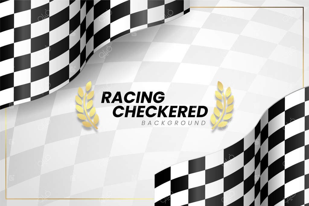 پس‌زمینه پرچم شطرنجی مسابقات واقعی