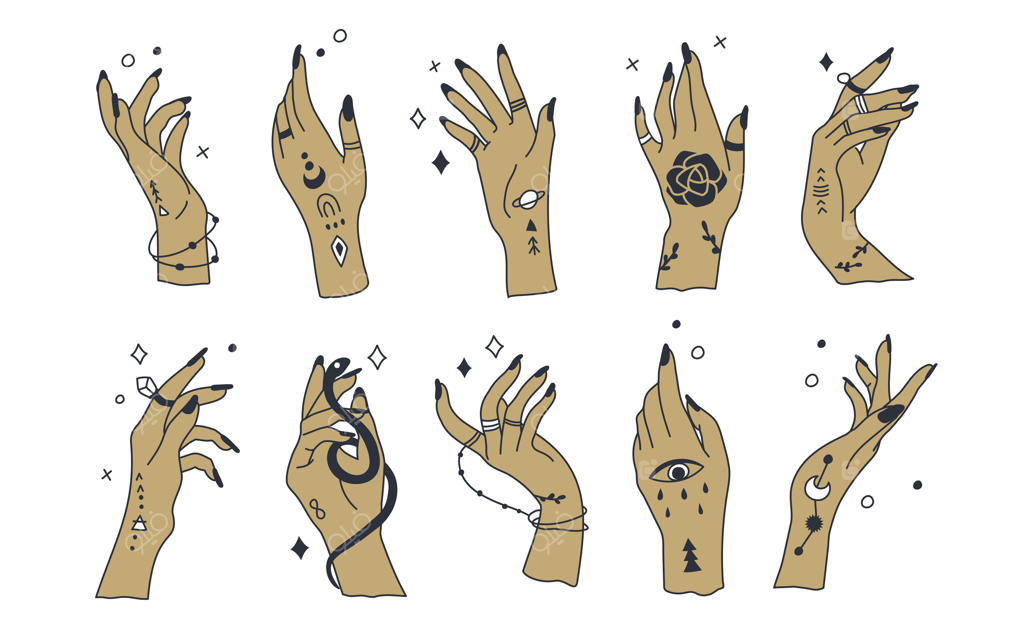 طالع‌بینی معنوی: تصویرسازی دست و کف‌بینی