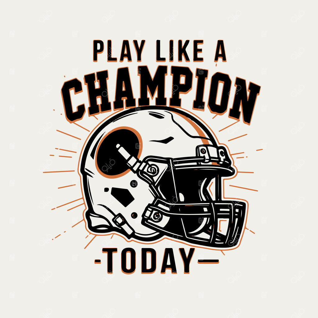 طرح تیشرت فوتبالی با متن امروز مثل یک قهرمان بازی کن