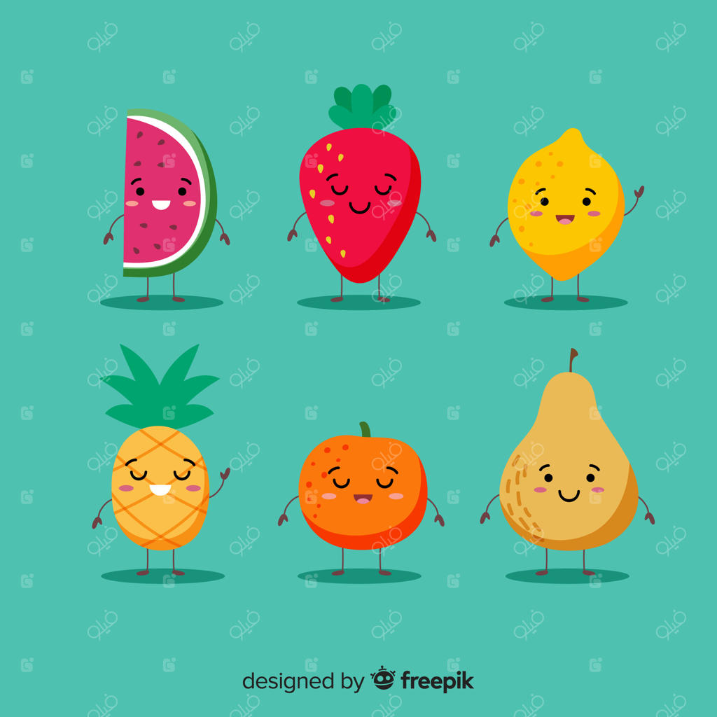 مجموعه شخصیت‌های بامزه و تابستانی kawaii