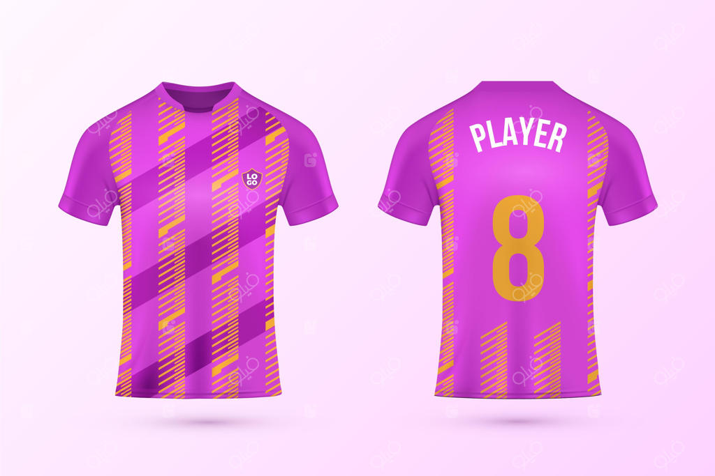 مجموعه قالب پیراهن فوتبال