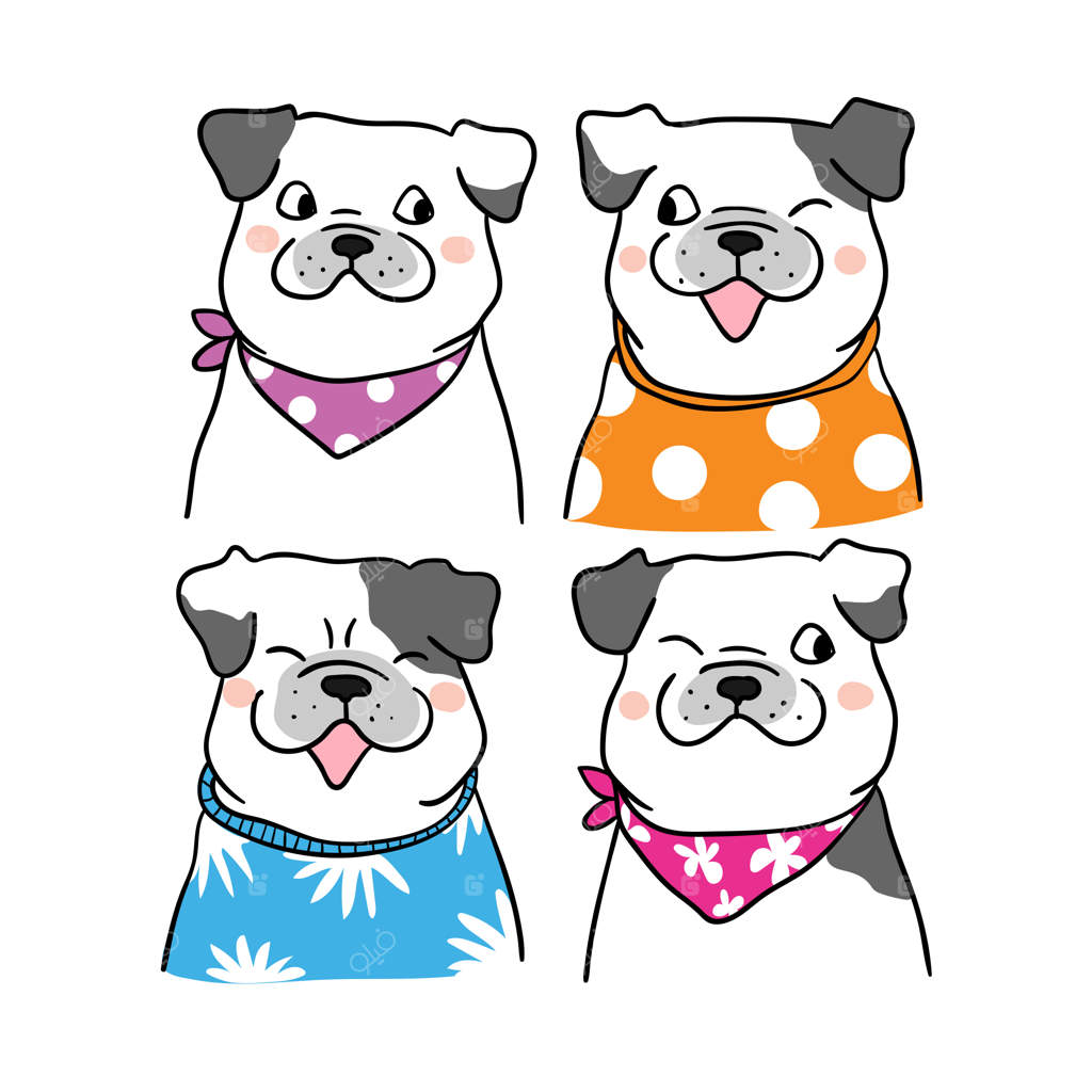 پرتره‌ی سگ به سبک دودل رنگارنگ بکشید