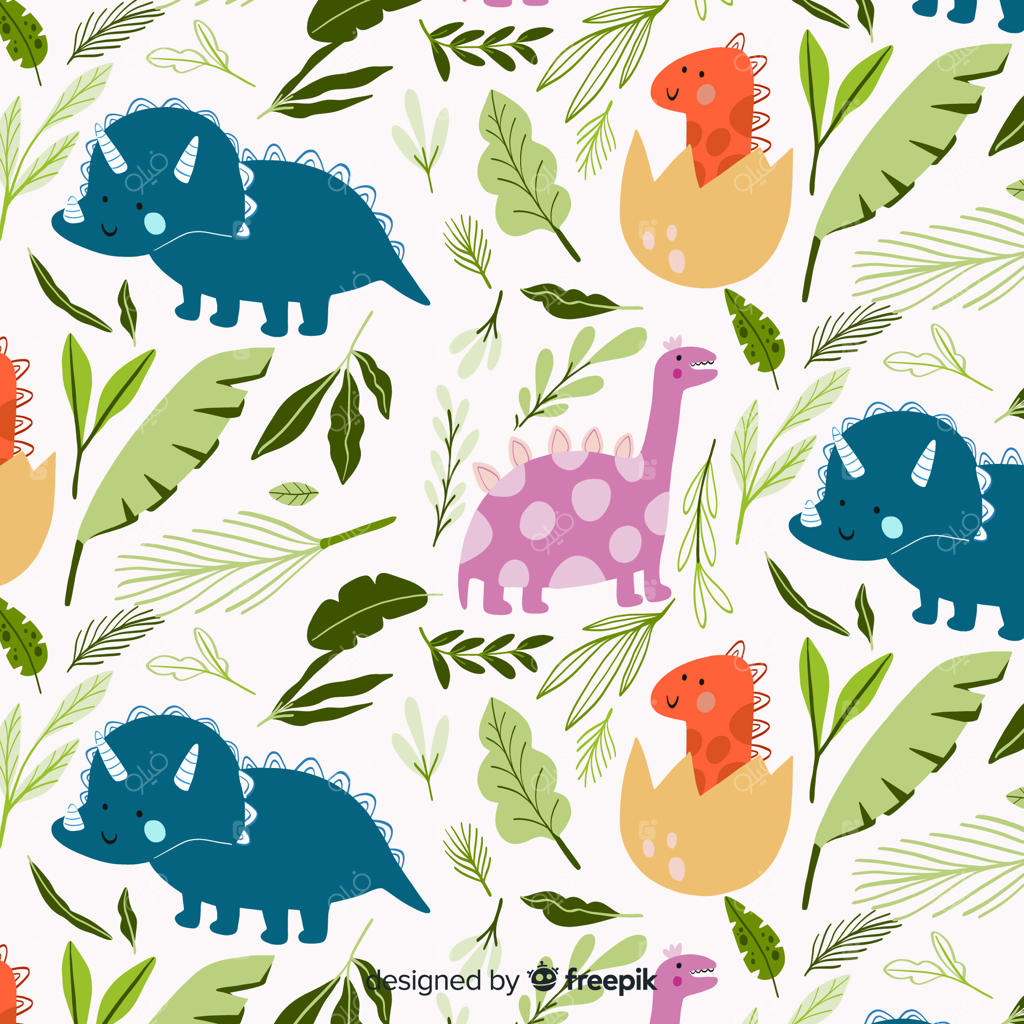 طرح دایناسور دست‌کشیده