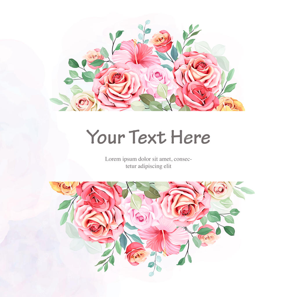 کارت عروسی با دسته گل زیبا