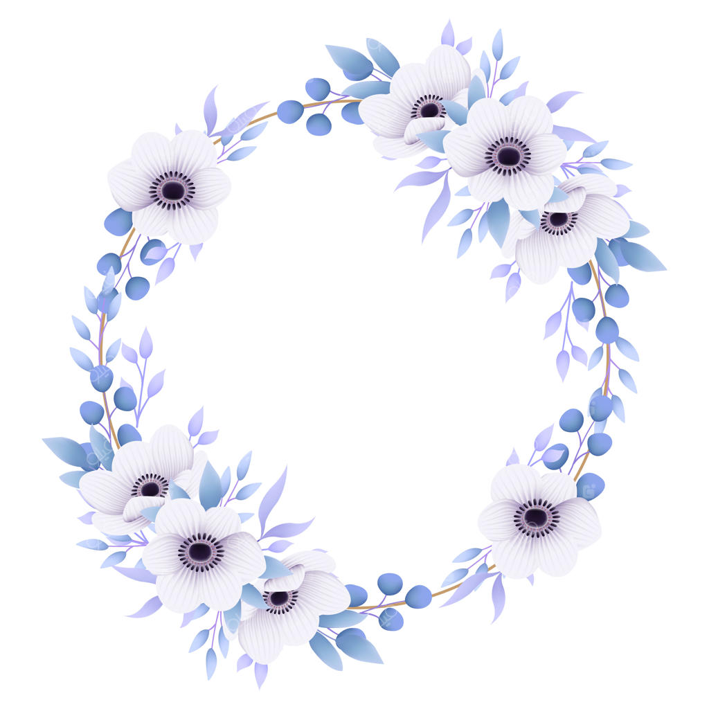 پس‌زمینه قاب گلدار با گل‌های شقایق