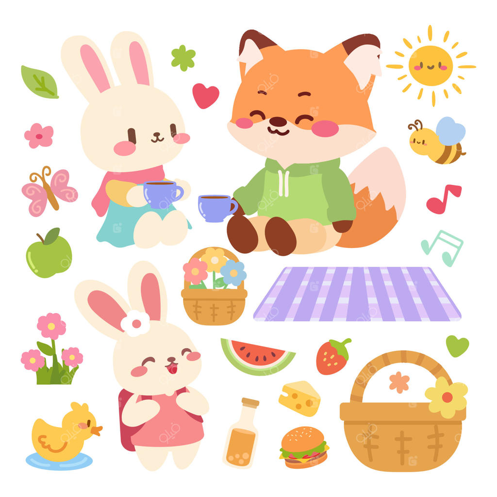 حیوانات بامزه در حال لذت‌بردن از یک روز زیبای