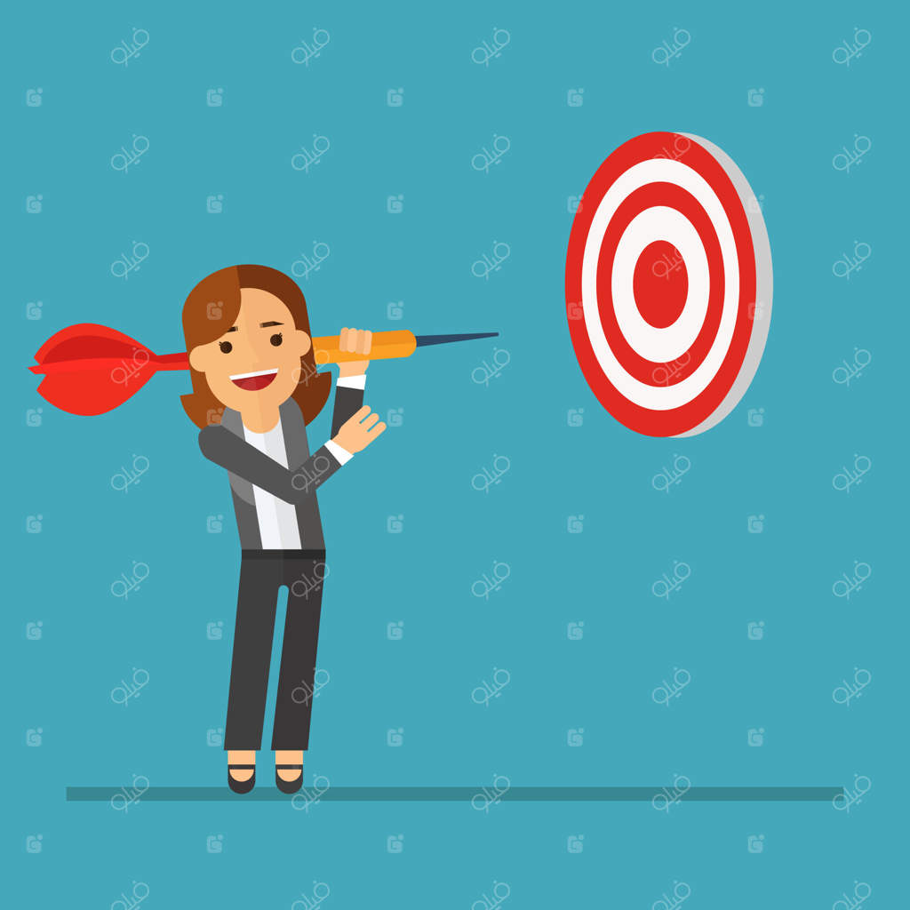 زن تاجر هدف بلند را نشانه می‌گیرد