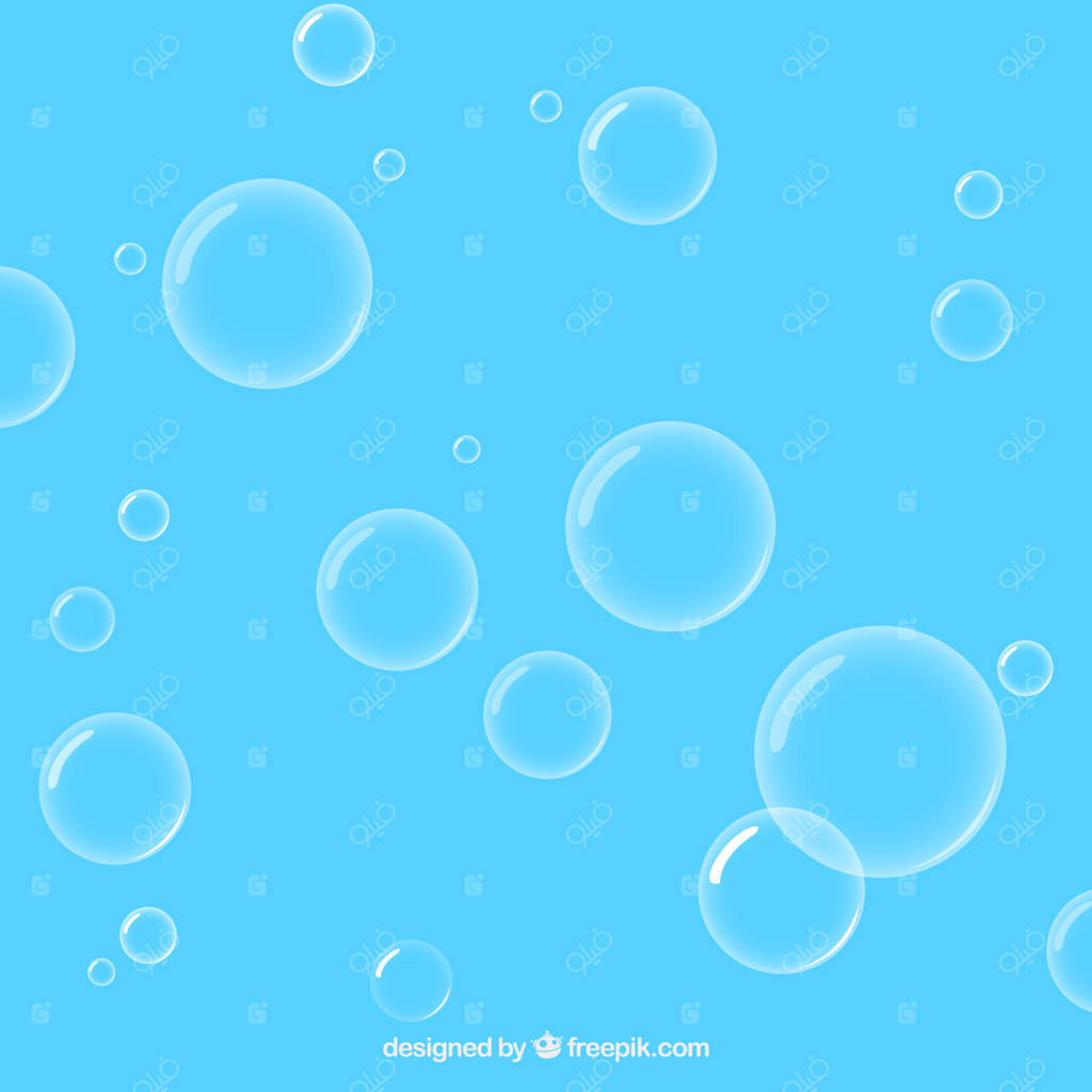 وکتور حباب‌های آب