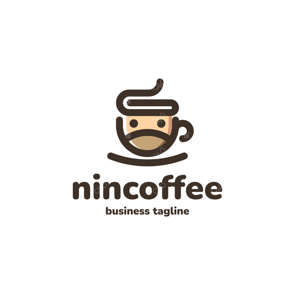 طراحی لوگوی قهوه نینجا