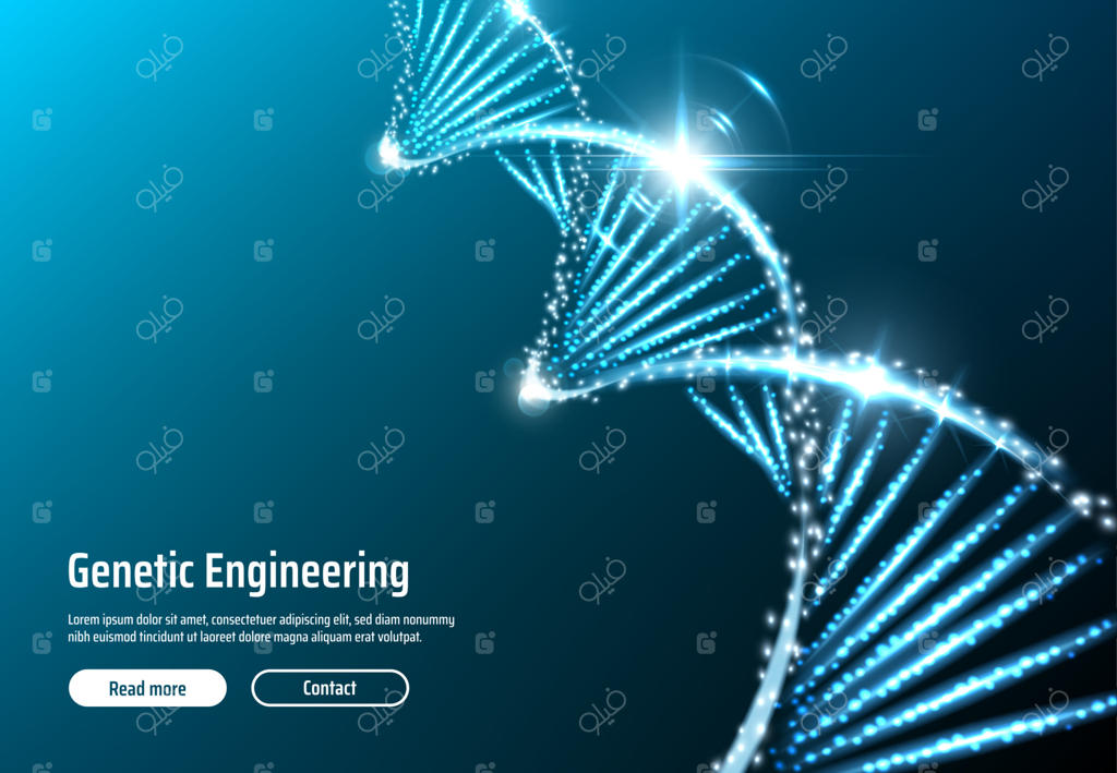 وکتور ساختار DNA و وب‌اپلیکیشن مهندسی ژنتیک