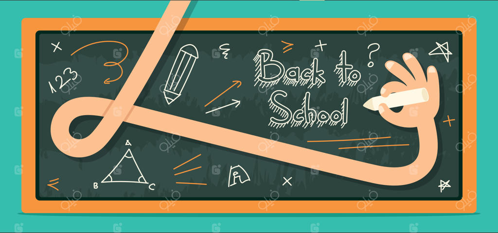 طرح تخت و مفهومی دست در حال نوشتن