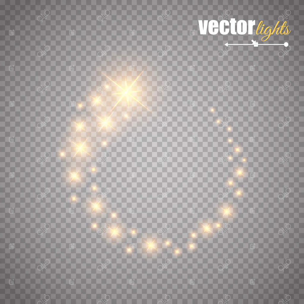 دایره جادویی بر روی زمینه شفاف