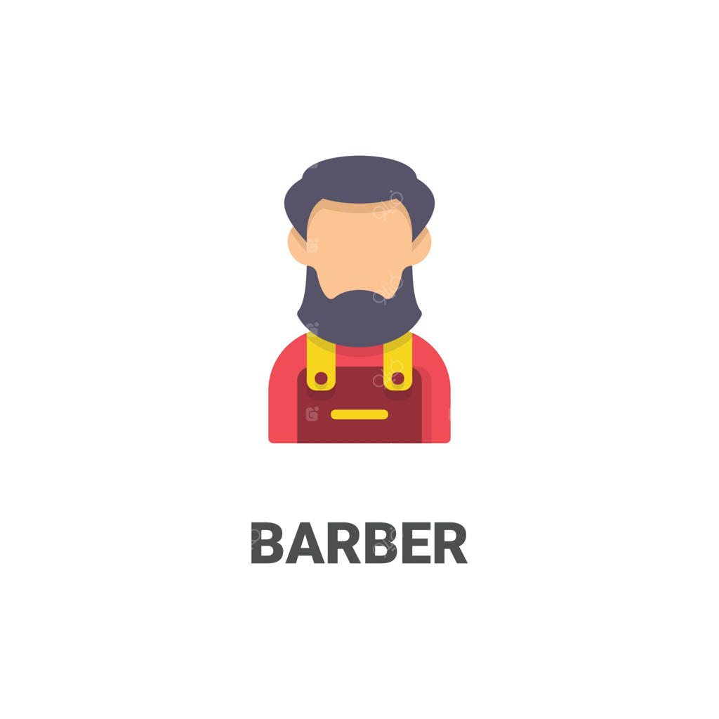 آیکون وکتور آرایشگر از مجموعه آواتار - مناسب برای وب‌سایت، اپلیکیشن و چاپ