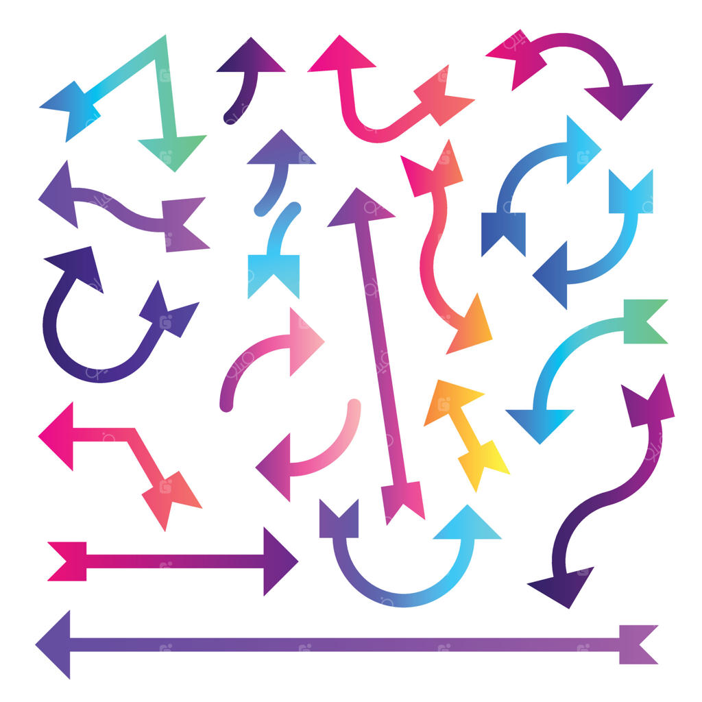 مجموعه فلش - طرح‌های فلش رنگی در سبک‌های مختلف - مجموعه آیکون‌های فلش هنری و رنگی