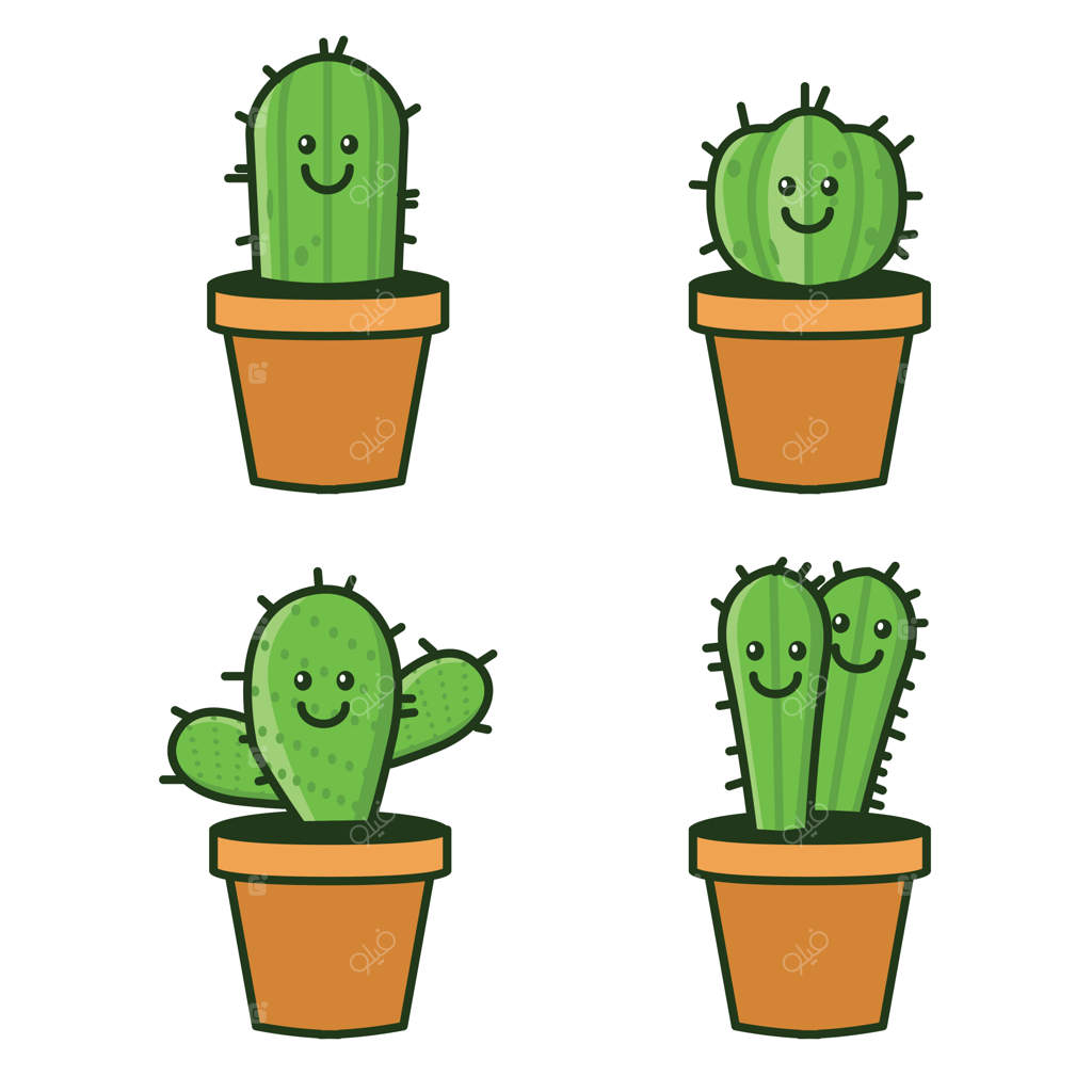 تصویر بامزه از کاکتوس شخصیت‌پردازی شده