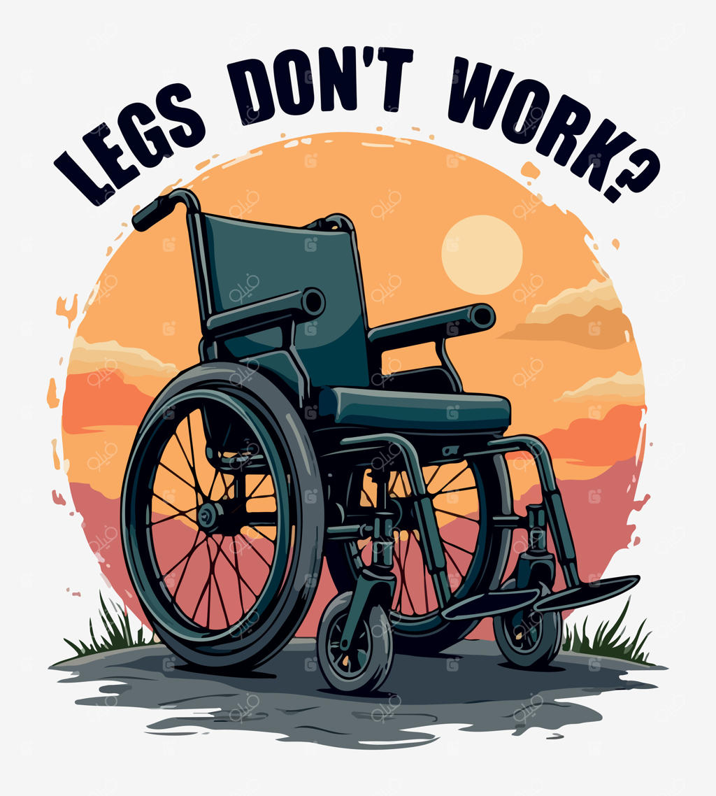 پوستر با نوشته‌ی پاها