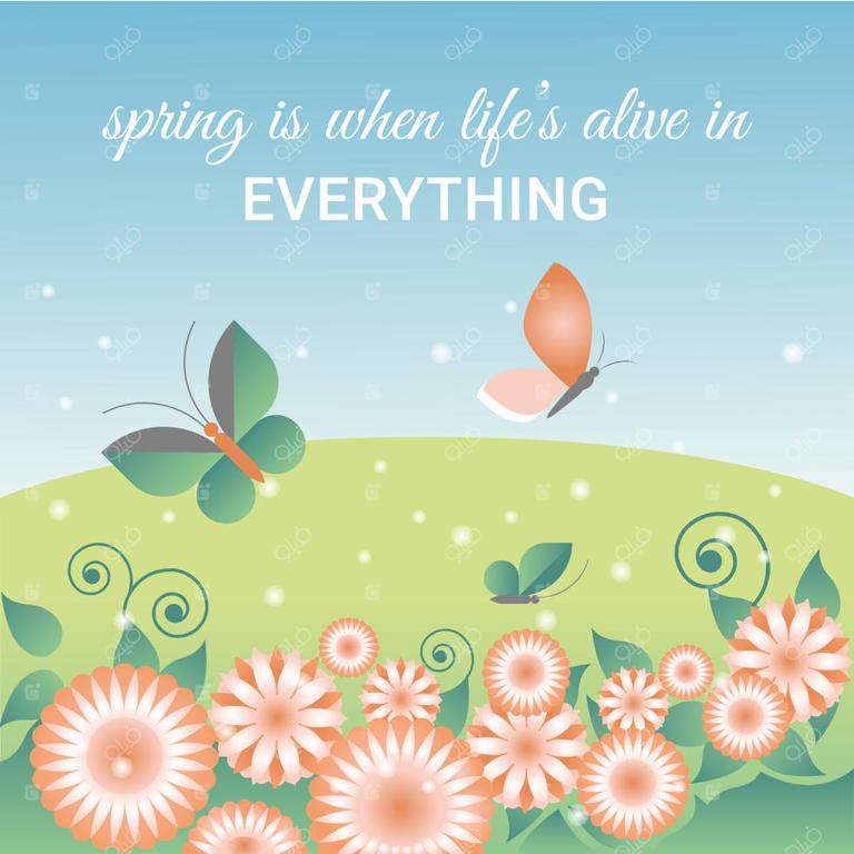 طراحی کارت تبریک بهاری با سبک تخت وکتور