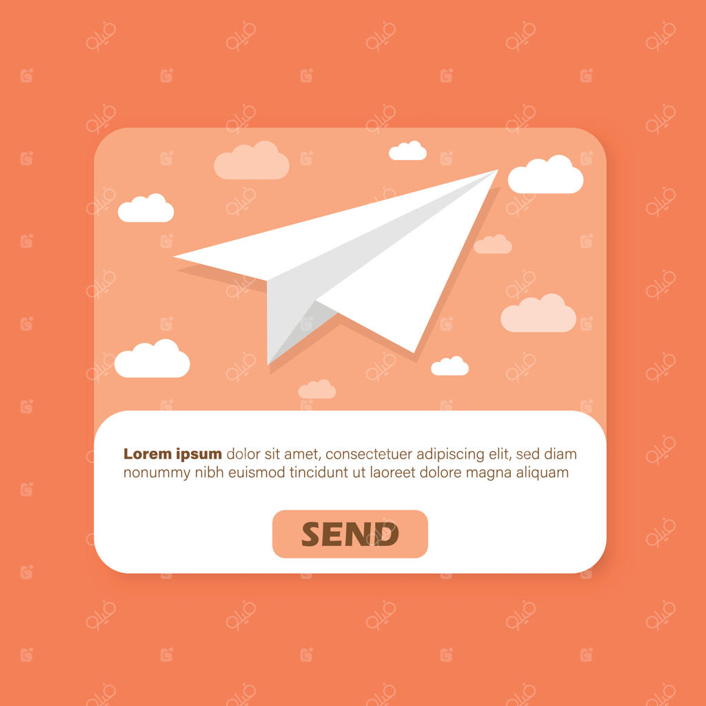 آیکون بازاریابی ایمیلی به سبک تخت. تصویر اشتراک در خبرنامه بر روی پس‌زمینه‌ای جداگانه. مفهوم تجارت با علامت اشتراک و ارسال.