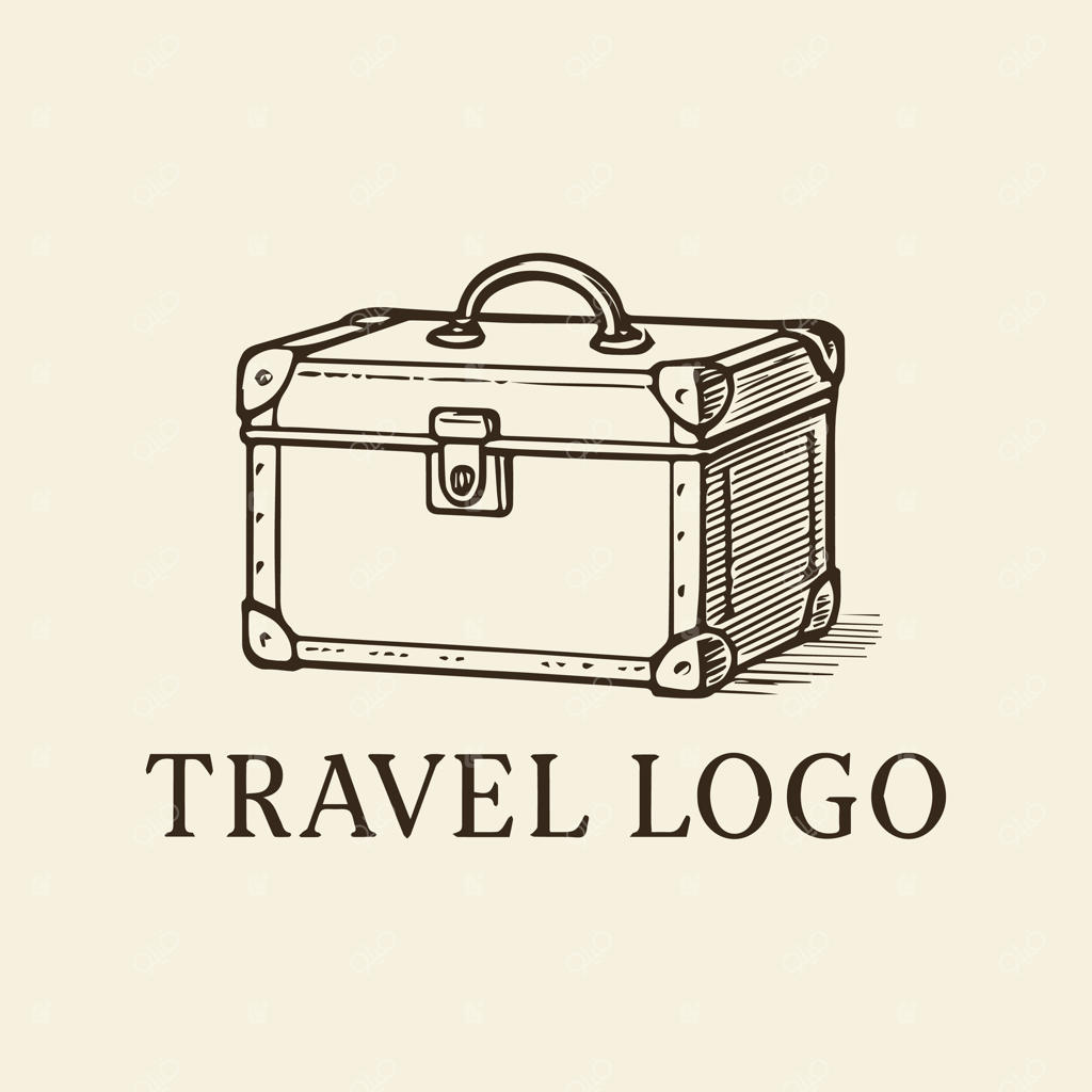 ایده‌های طراحی لوگوی صندوقچه سفر کلاسیک برای عاشقان ماجراجویی