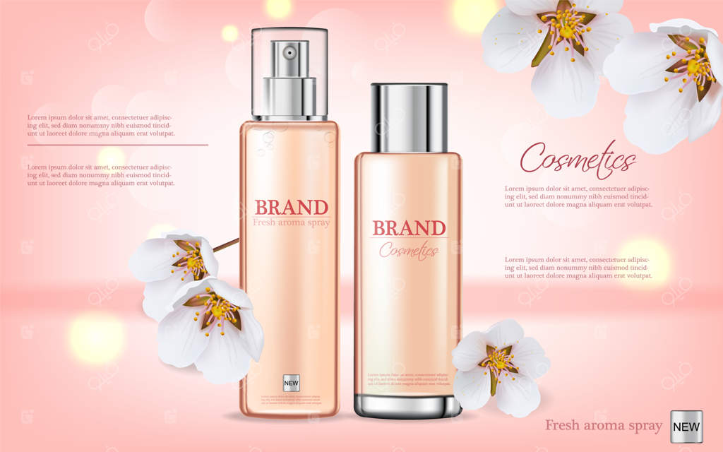 لوازم آرایشی با عصاره شکوفه گیلاس