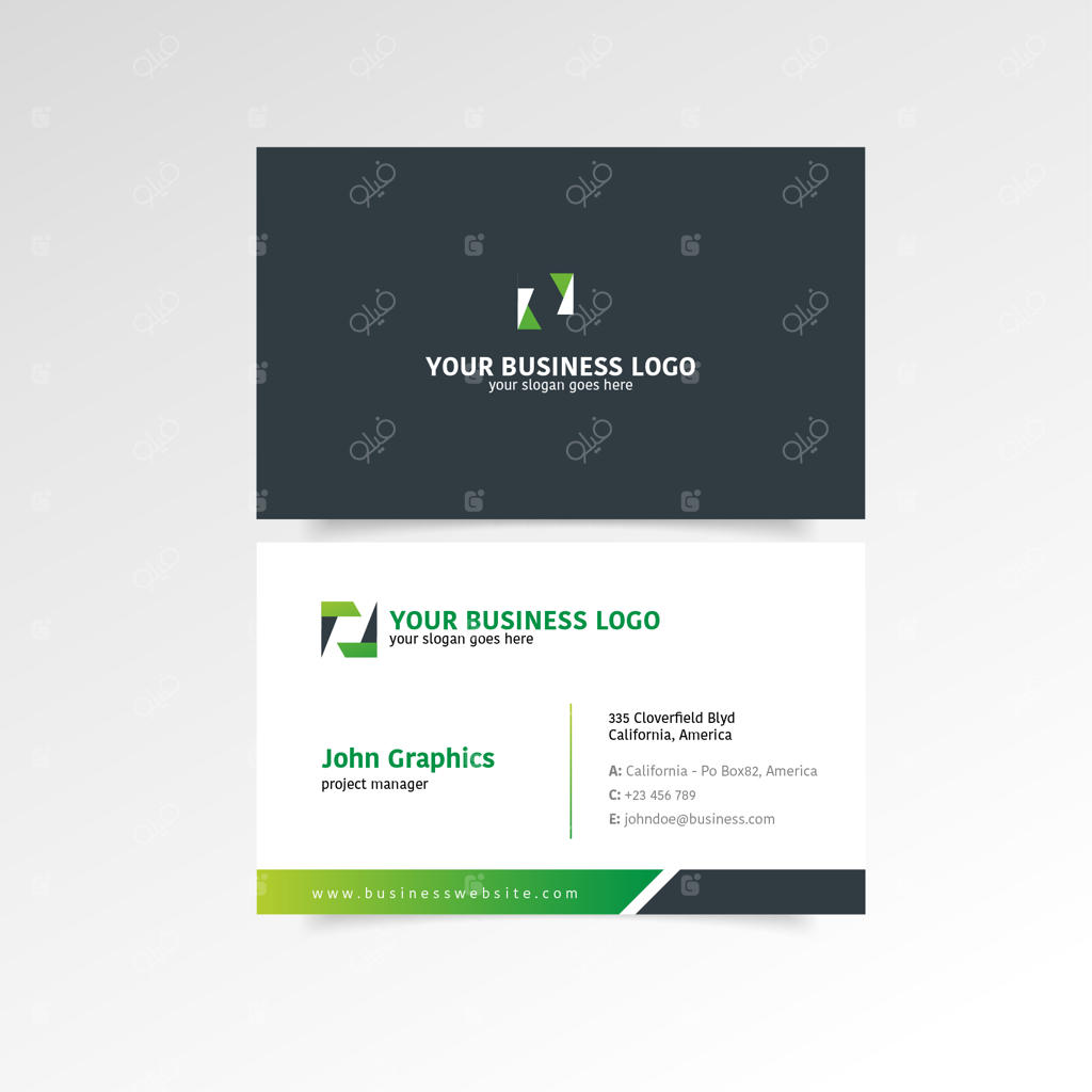 کارت ویزیت تیره