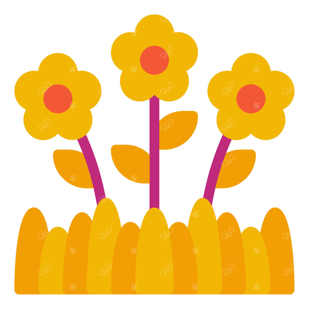 نماد باغ برای وب، اپلیکیشن، اینفوگرافیک و غیره