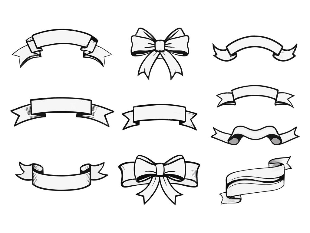 وکتور بنر و روبان‌های قدیمی، کلیپ‌ارت لیبل و المان‌های ستاره‌ای طرح وینتج