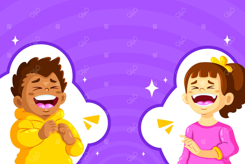 پس‌زمینه روز خنده در دنیای تخت