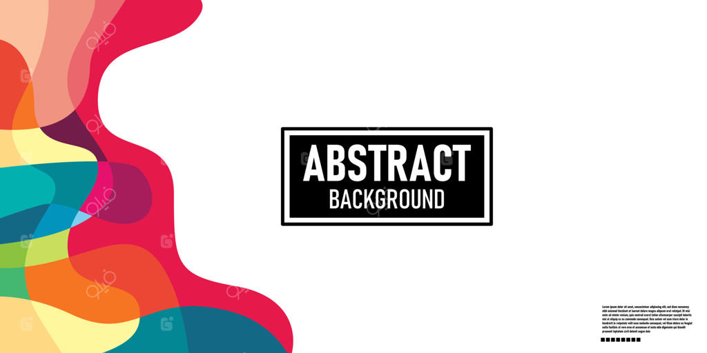 پس‌زمینه‌ی انتزاعی مایع هندسی و رنگارنگ