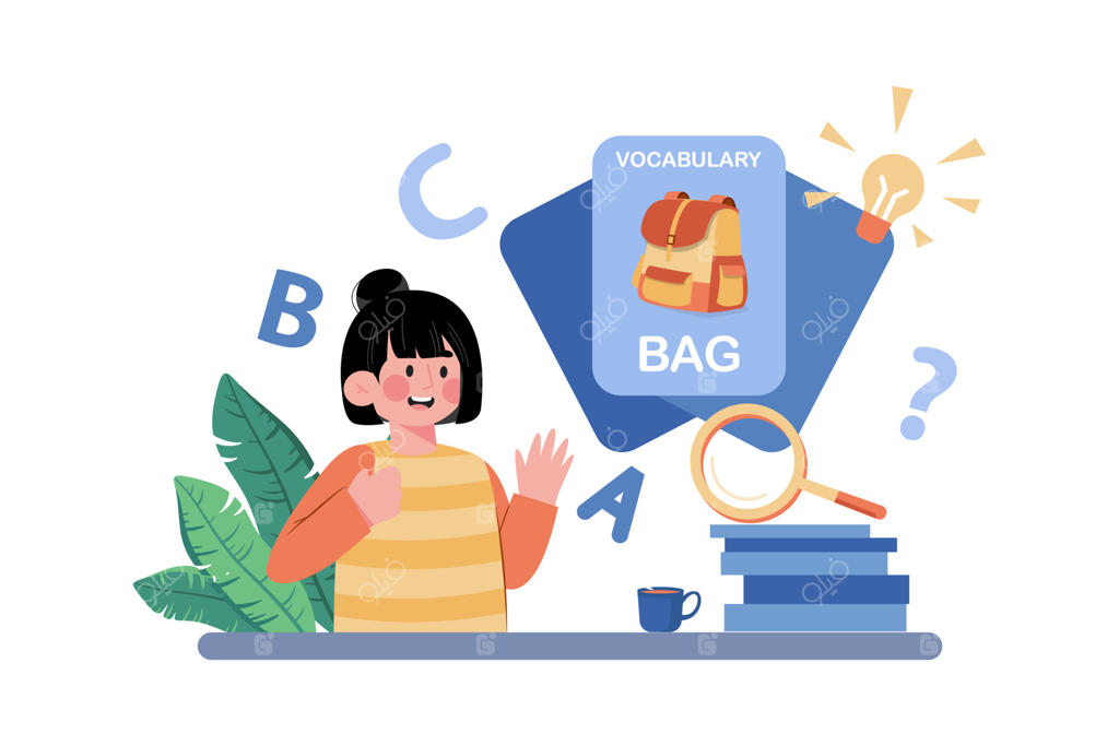 استفادهٔ دانش‌آموز از فلش‌کارت برای یادگیری لغات