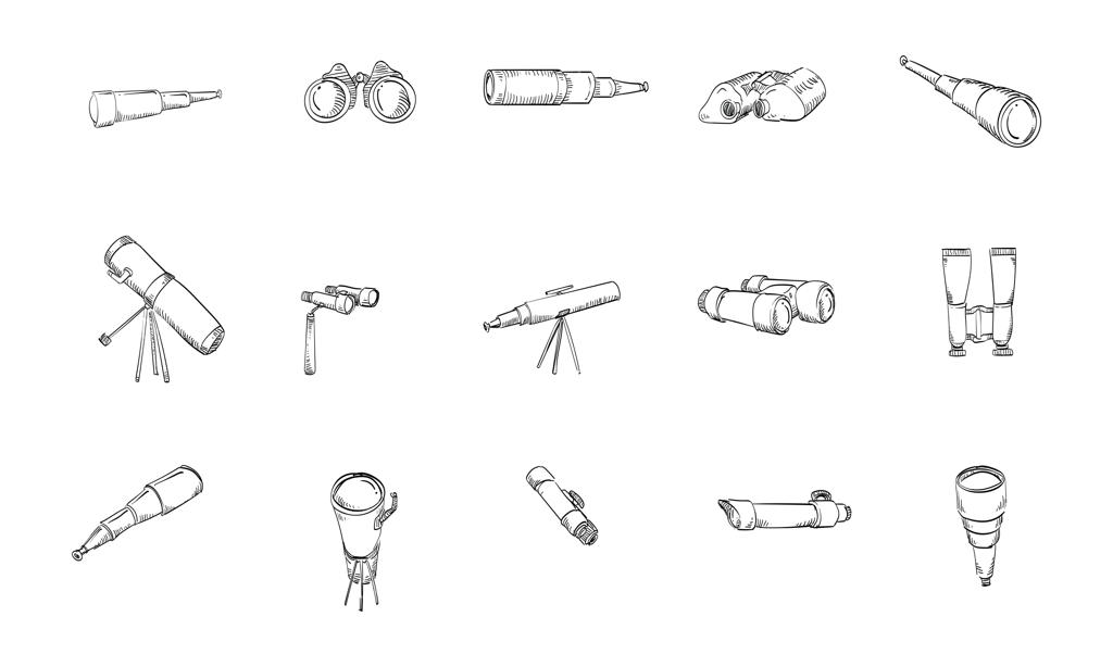 مجموعه طرح‌های دستی دوربین شکاری