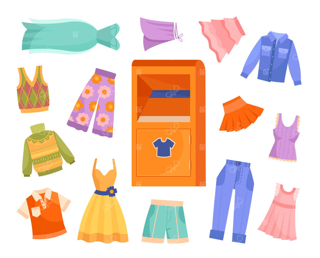 ست لباس کمد