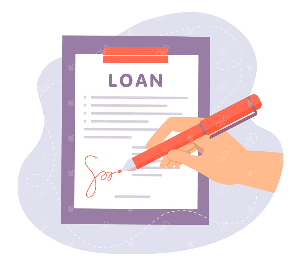 مرد تاجر در حال امضای قرارداد