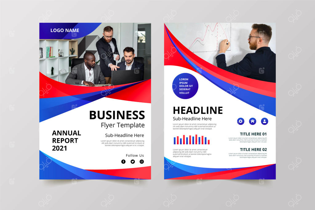 قالب کسب‌وکار با عکس