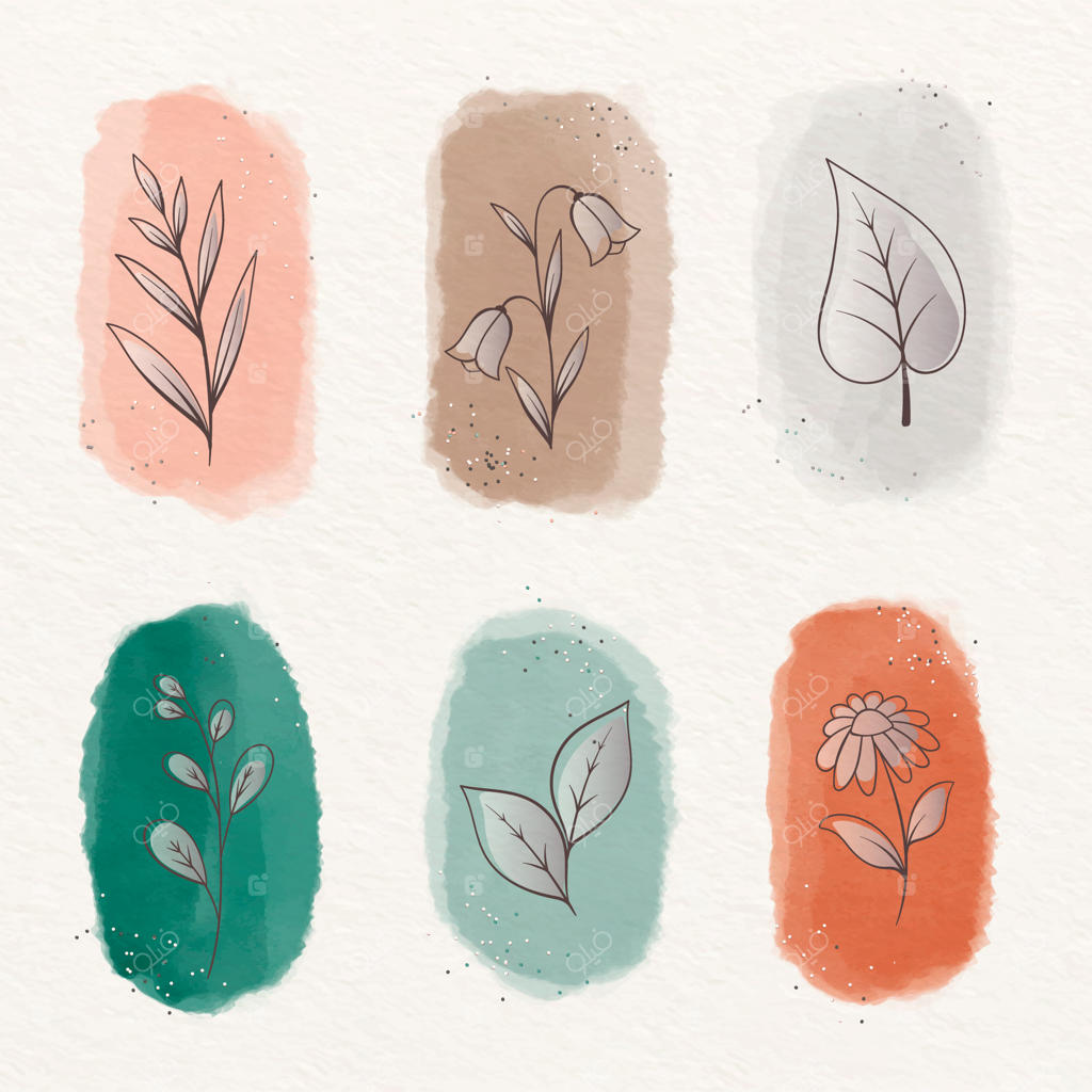 تصویرسازی آبرنگ با رنگ‌های ملایم