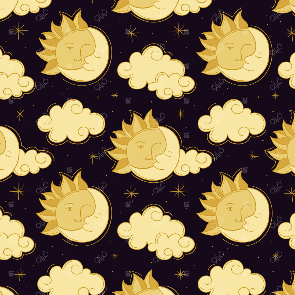 حکاکی طرح دستی خورشید