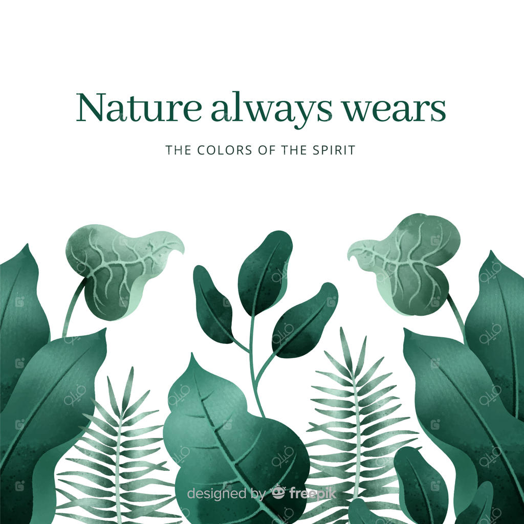 پس‌زمینه طبیعت با نقل‌قول