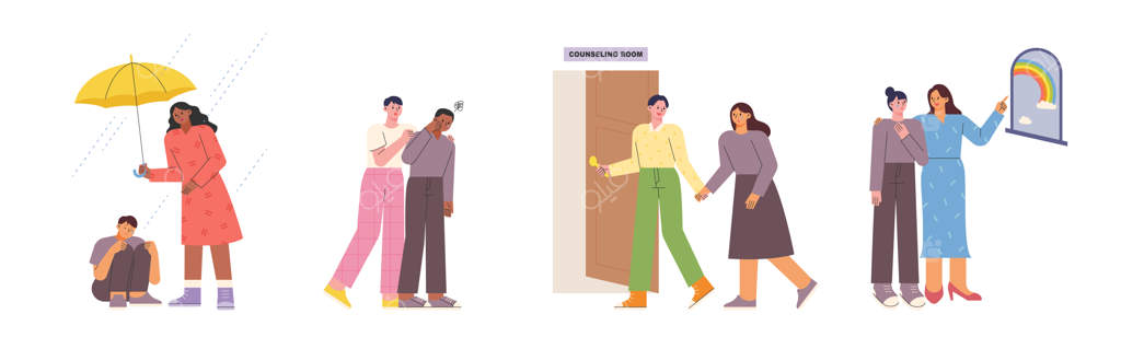 افرادی که در غم و افسردگی هستند نیازمند دست یاری هستند.