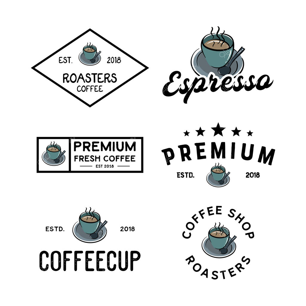 مجموعه لوگوهای قهوه