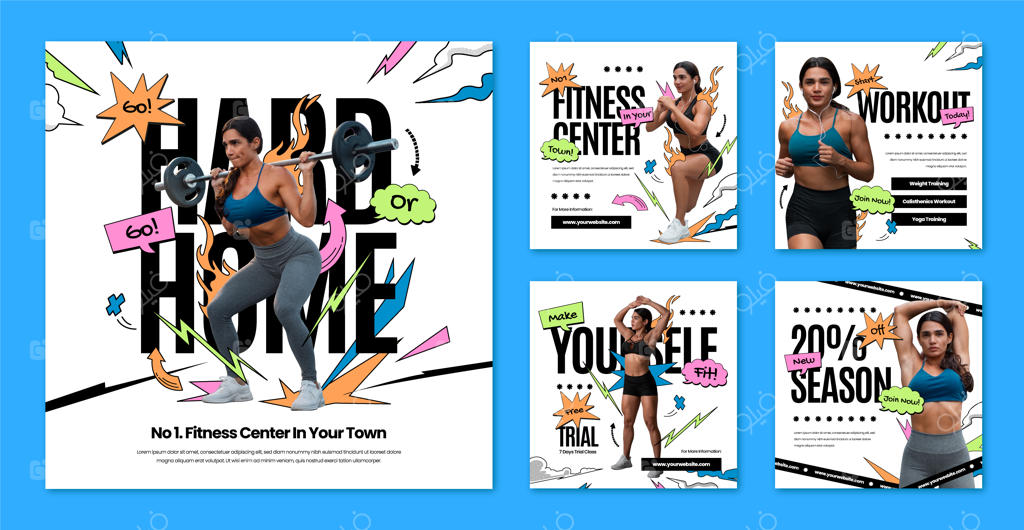 طراحی قالب مرکز تناسب اندام