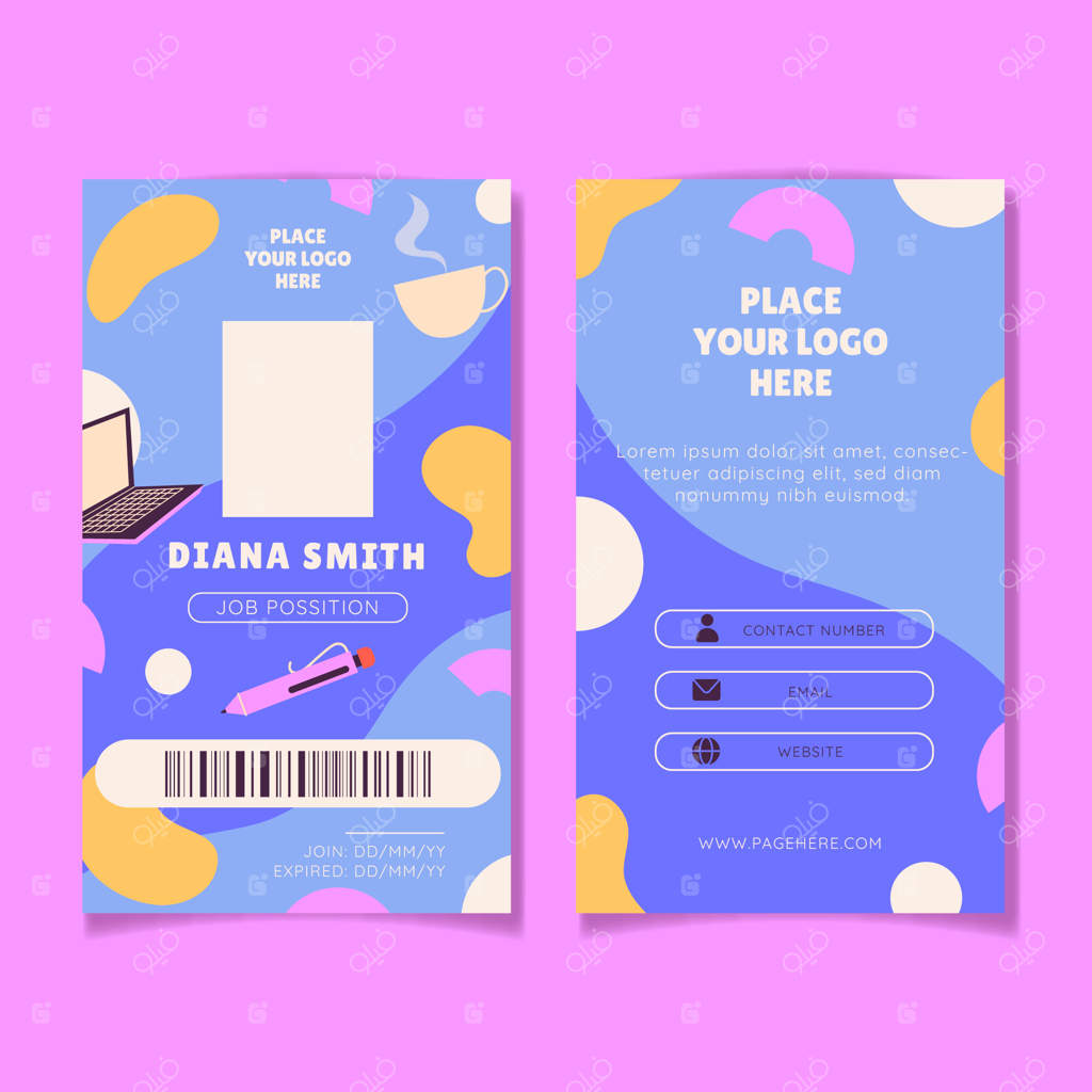 پترن کارت شناسایی دست‌ساز