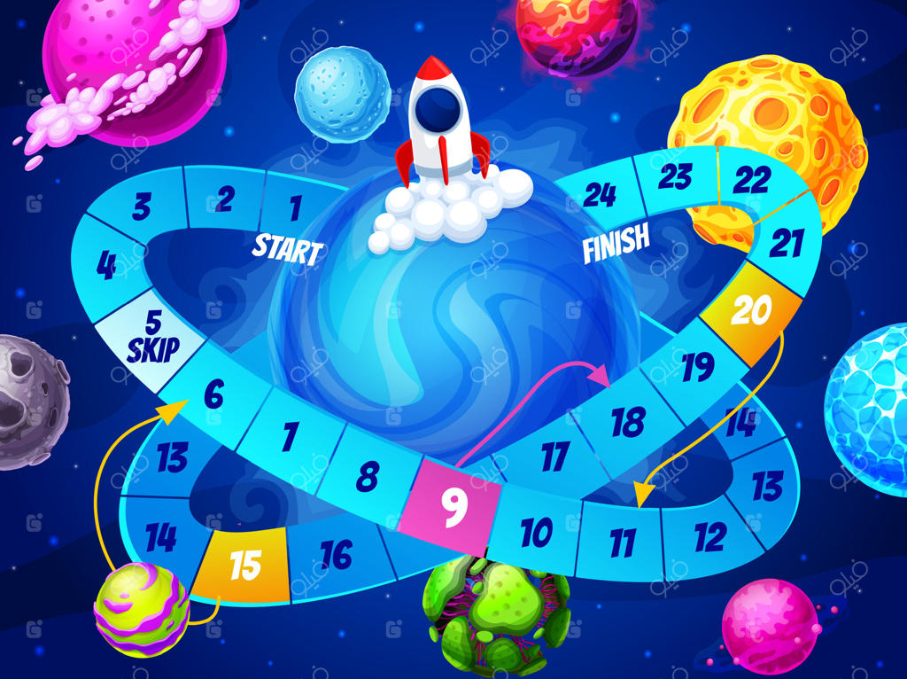 بازی ماز بچه‌ها، سیارات فضایی و موشک‌ها