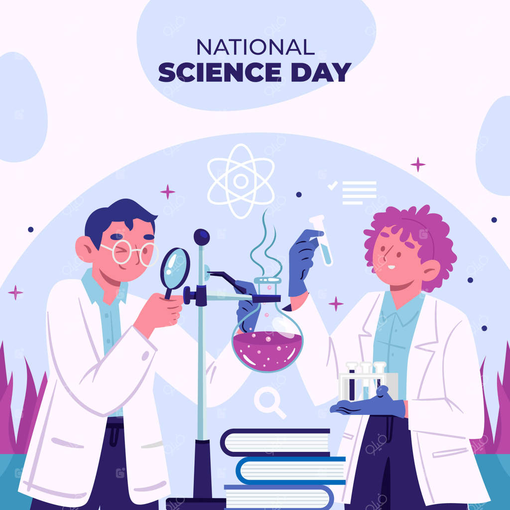 تصویرسازی تخت برای روز ملی علوم