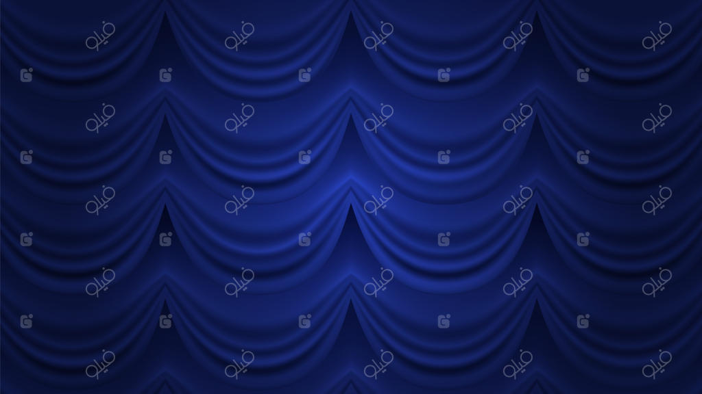 پرده آبی: پس‌زمینه‌ای از پرده بسته. پرده آبی برای صحنه تئاتر یا سالن سیرک.